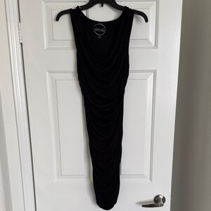 26 International Black Draped Dress
